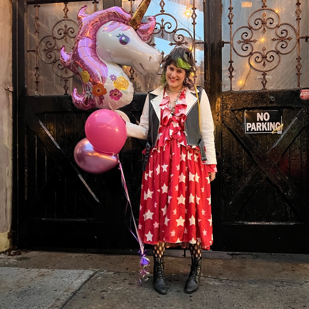 Sister Jane Red and White Star Midi Dress